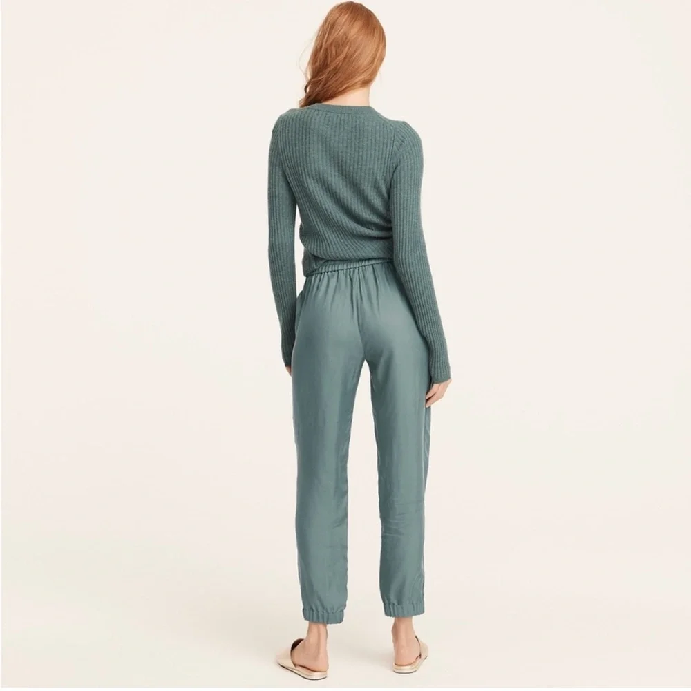 J CREW ECO CUPRO HOWARD JOGGERS Slate Green - Picture 2 of 8